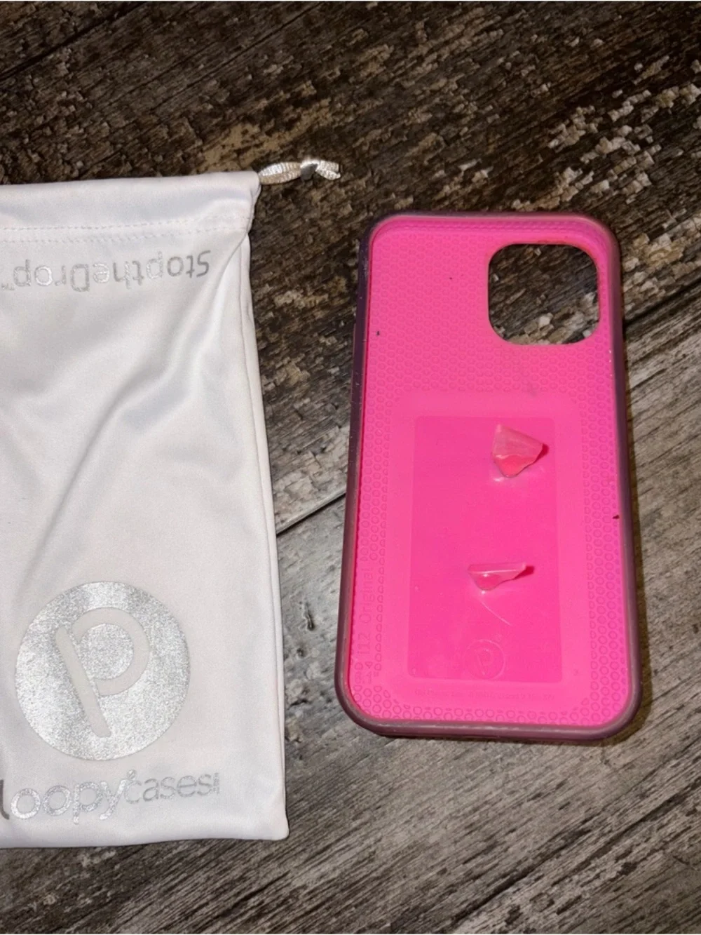 Loopy IPhone 12 Pastel Tie-Dye iPhone Case with Pink Grip